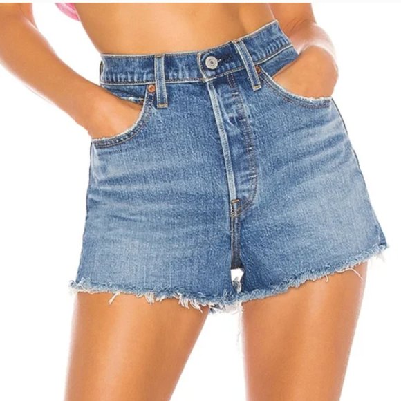 Levi's Pants - Levi's Ribcage High Rise Jean Shorts